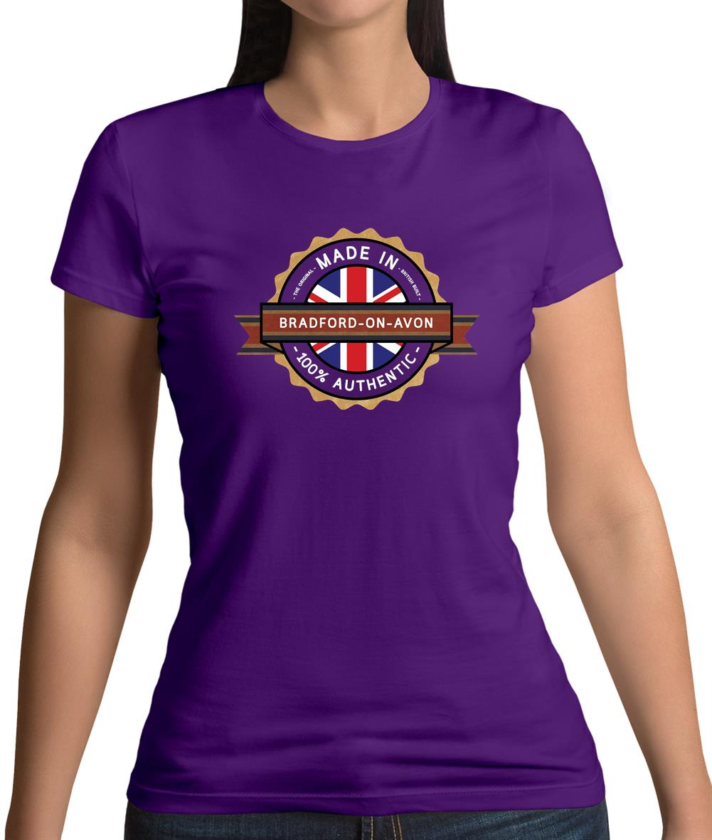 Made In Bradford-On-Avon 100% Authentic Womens T-Shirt