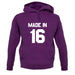 Made In '16 unisex hoodie