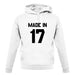Made In '17 unisex hoodie