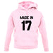Made In '17 unisex hoodie