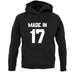Made In '17 unisex hoodie