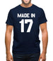 Made In '17 Mens T-Shirt