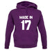 Made In '17 unisex hoodie