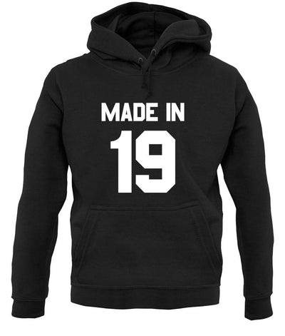Made In '19 unisex hoodie