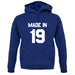 Made In '19 unisex hoodie
