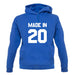 Made In '20 unisex hoodie