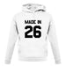 Made In '26 unisex hoodie