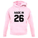 Made In '26 unisex hoodie