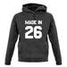 Made In '26 unisex hoodie
