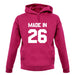 Made In '26 unisex hoodie