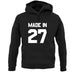 Made In '27 unisex hoodie