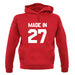 Made In '27 unisex hoodie