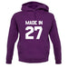 Made In '27 unisex hoodie