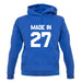 Made In '27 unisex hoodie