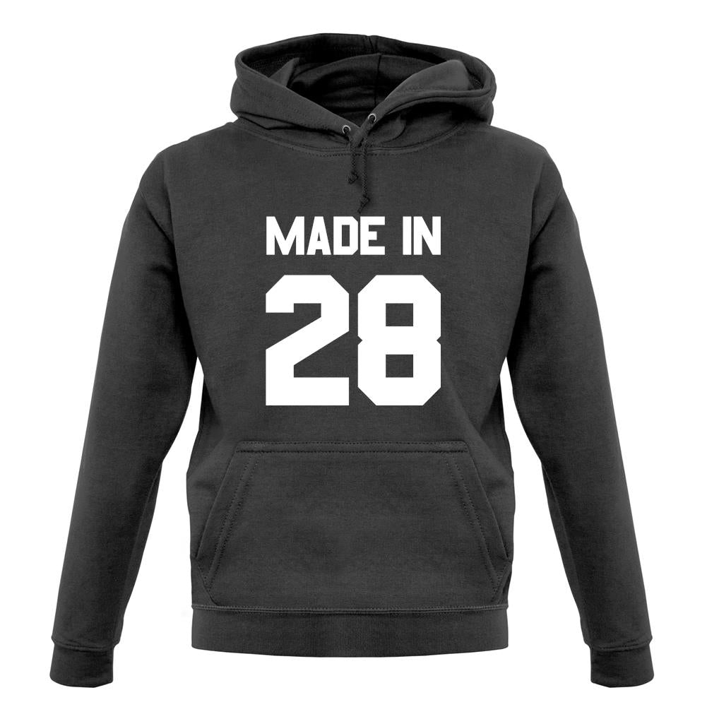 Made In '28 unisex hoodie