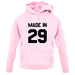 Made In '29 unisex hoodie