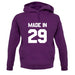 Made In '29 unisex hoodie