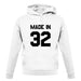 Made In '32 unisex hoodie