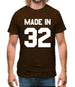 Made In '32 Mens T-Shirt
