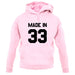 Made In '33 unisex hoodie