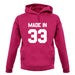 Made In '33 unisex hoodie