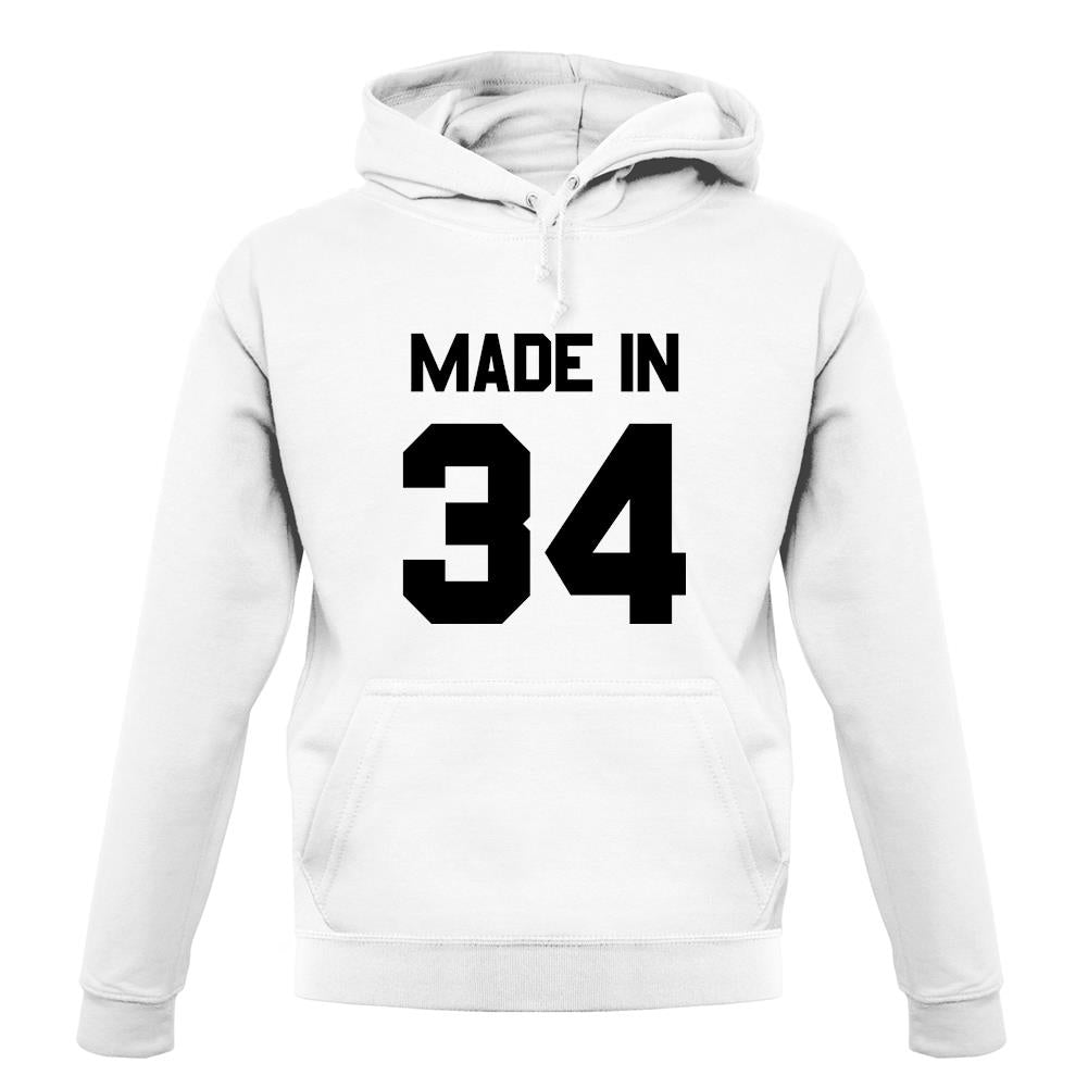 Made In '34 unisex hoodie