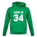 Made In '34 unisex hoodie