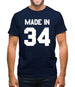 Made In '34 Mens T-Shirt