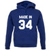 Made In '34 unisex hoodie