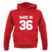 Made In '36 unisex hoodie