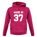 Made In '37 unisex hoodie