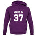 Made In '37 unisex hoodie