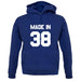 Made In '38 unisex hoodie