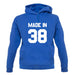 Made In '38 unisex hoodie