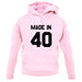 Made In '40 unisex hoodie