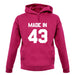 Made In '43 unisex hoodie