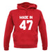 Made In '47 unisex hoodie