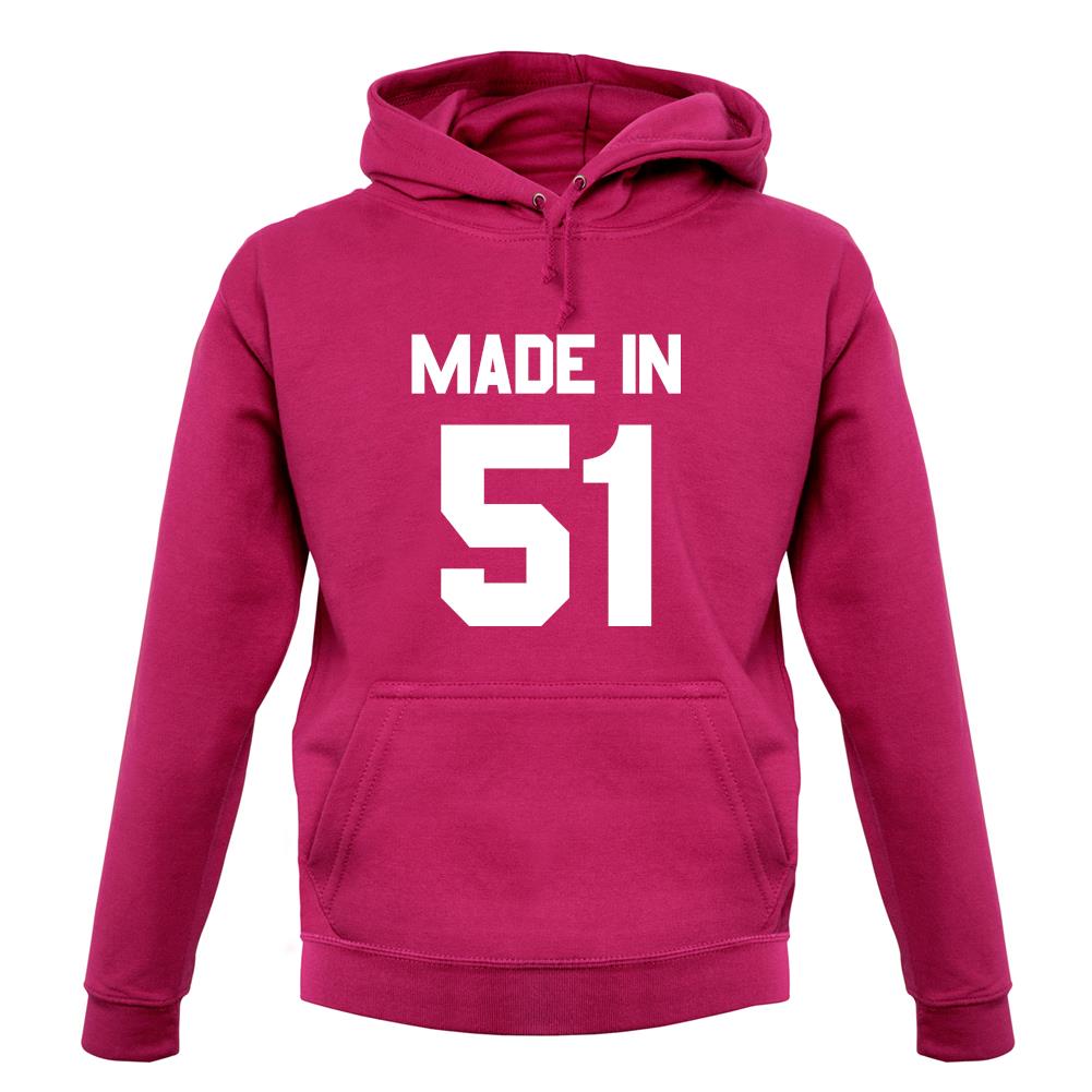 Made In '51 unisex hoodie