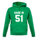 Made In '51 unisex hoodie