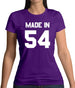 Made In '54 Womens T-Shirt