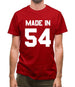 Made In '54 Mens T-Shirt