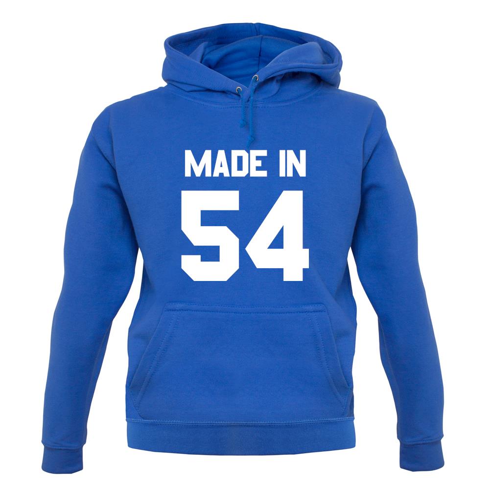 Made In '54 unisex hoodie