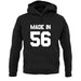 Made In '56 unisex hoodie