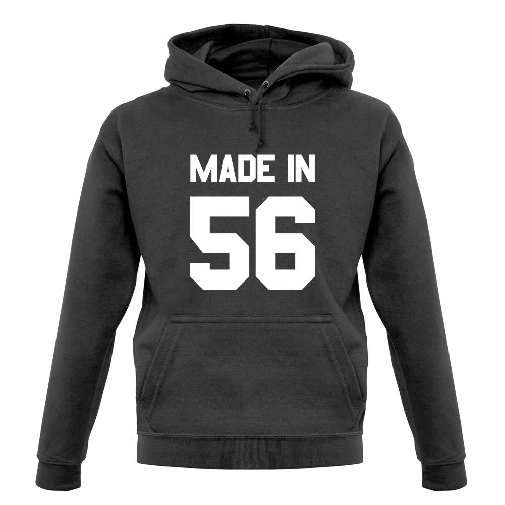 Made In '56 unisex hoodie