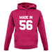 Made In '56 unisex hoodie
