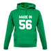 Made In '56 unisex hoodie
