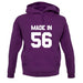 Made In '56 unisex hoodie