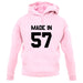 Made In '57 unisex hoodie