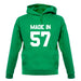 Made In '57 unisex hoodie