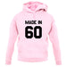 Made In '60 unisex hoodie